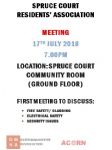 Spruce Court residents meeting